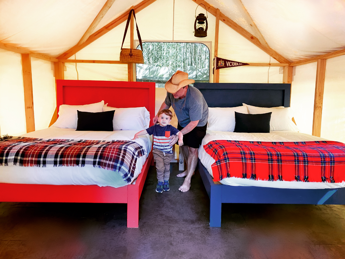 luxury camp tent